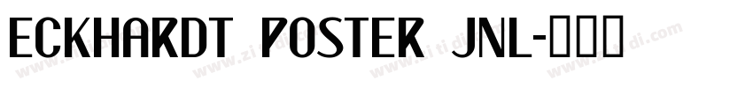 Eckhardt Poster JNL字体转换